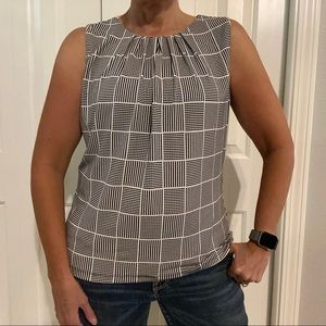 CALVIN KLEIN GLEN PLAID TOP
